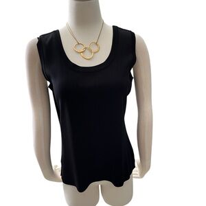 Misook Petite Black Tank Top size M
